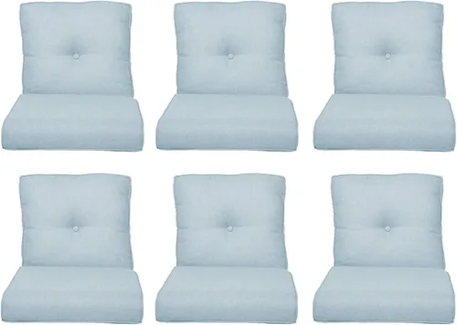 Miniatura 139 de Rilyson Cojines de patio para muebles de exterior, 22 x 24 pulgadas, respaldo alto y asiento profundo, cojín de exterior para sillas de patio, sofá