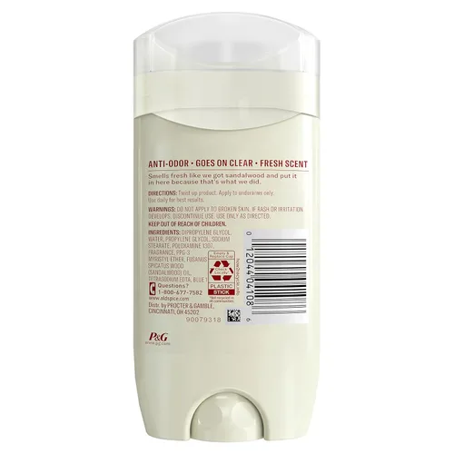 Miniatura 2 de Old Spice Fresher Collection Invisible Solid Desodorante para hombre, madera, 3 onzas (el paquete puede variar)