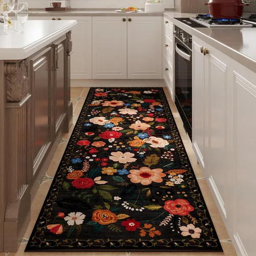 Miniatura 20 de Rugcomf Alfombra Pasillera para Pasillos Alfombra de Cocina Antideslizante 2'6'' x 8' Alfombras Pasilleras Lavables con Respaldo de Goma Alfombra