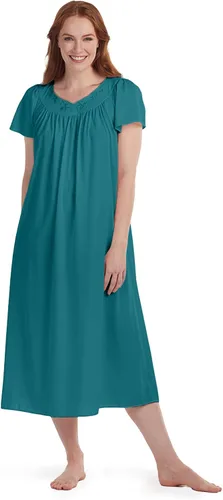 Miniatura 2 de Miss Elaine camisón de punto con mangas largas estilo mariposa para mujer