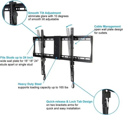 Miniatura 3 de VideoSecu Mounts - Soporte de pared para TV
