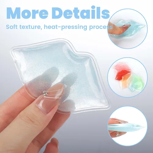 Miniatura 6 de Paquete de hielo para cuidado posterior de tatuajes de labios, 40 almohadillas refrescantes para aliviar el dolor, reducir el enrojecimiento