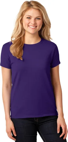 Miniatura 2 de Gildan - Camiseta de algodón pesado para mujer, estilo G5000L, paquete de 2
