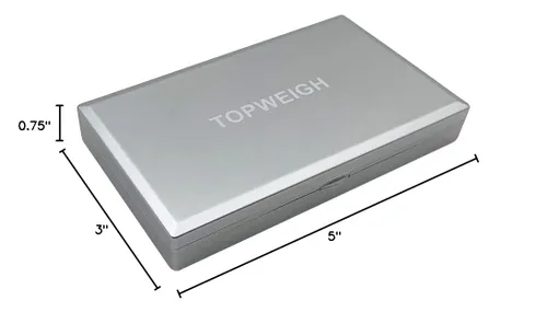 Miniatura 8 de Escala de recarga con bandeja de polvo de metal, escala de granos - Plata, 1500 granos x 0.1gn, escala de polvo digital para recarga, 100g x 0.01g
