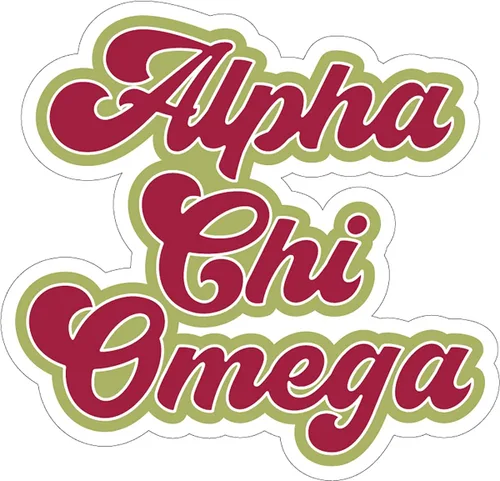 Sorority Shop Alpha Chi Omega - Imán para automóvil, diseño retro, juego de 2 imanes extraíbles sin residuos para todo tipo de clima, regalos de