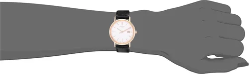 Miniatura 2 de Tissot para mujer Goldrun acero y oro 18K vestido reloj negro T9222107601100