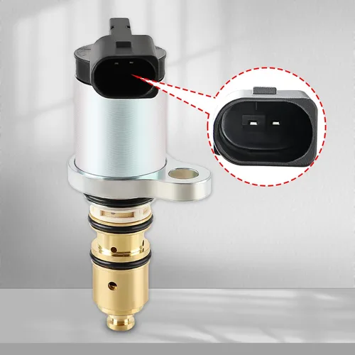 Miniatura 3 de AUTOKAY 1K820859F válvula solenoide de control del compresor de CA se ajusta para VW Audi Volkswagen Sanden PXE13