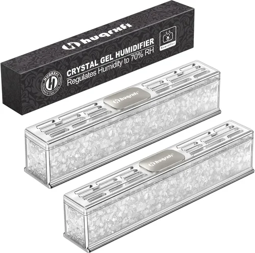 Miniatura 7 de Humidificador de puros prellenado: humidificador de gel de cristal listo para usar, accesorios para humidor de puros, mantiene la humedad ideal