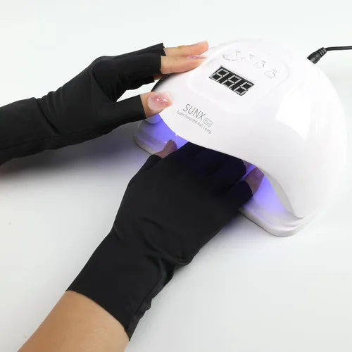 Miniatura 5 de 3 pares de guantes de protección solar UV para mujer, guantes de seda de hielo sin dedos, guantes de medio dedo para conducir, ciclismo, arte de uñas