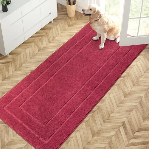 Miniatura 38 de PURRUGS Tapete para puerta que atrapa la suciedad, 20 x 31.5 pulgadas, antideslizante, lavable a máquina, tapete de entrada para perro, tapete