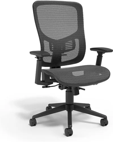 STAPLES Kroy - Silla ergonómica de malla, ergonómica, soporte lumbar, altura ajustable, color negro