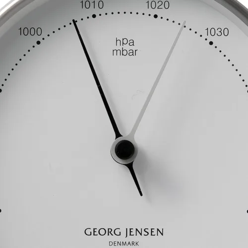 Miniatura 2 de Georg Jensen Henning Koppel barómetro 3.9 inch acero/Blanco