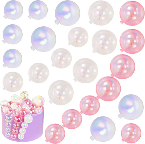 Miniatura 7 de 24 bolas de espuma para decoración de tartas, mini globos, para cupcakes, bolas de burbujas, decoración de bricolaje para bodas, aniversarios, Negro
