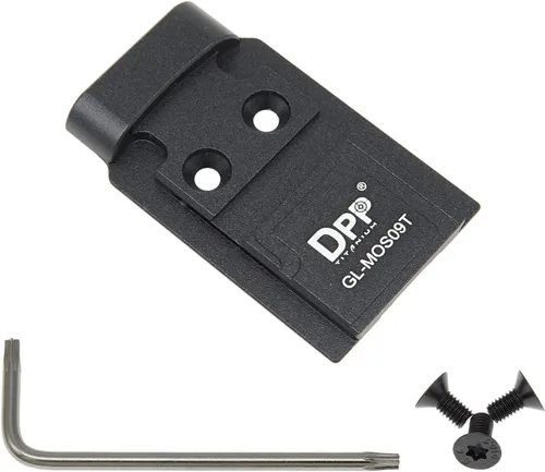 Miniatura 6 de Placa de montaje/adaptador DPP Titanium Compatible con Glock 17 19 MOS Holosun 509T