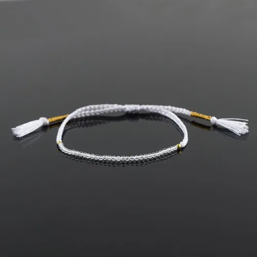 Miniatura 40 de Thecraftman - Pulsera trenzada de cuentas naturales, cristales energéticos, regalo para ella, pulsera de protección de hilo trenzado de mano