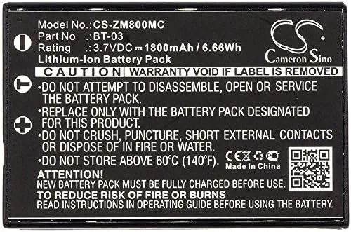 Miniatura 3 de Batería de repuesto para Zoom Q8 Recorder BT-03 (1800 mAh)