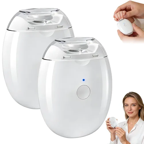 2 piezas Saker - Cortaúñas y amoladora automática eléctrica, 2026 3 en 1 con 3 velocidades, molinillo de uñas automático universal, recortador de