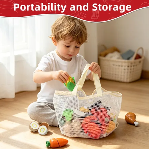 Miniatura 7 de Lehoo Castle Accesorios de Cocina de Juguete, Juegos de Ollas y Sartenes para Cocina de Niños, Juegos de Comida de Juguete para Niños, Set de Cocina