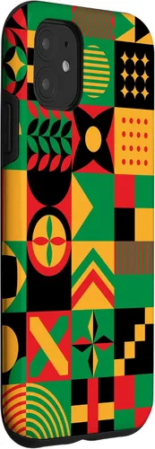 Miniatura 3 de iPhone 11 Tribal Patrón Afroamericano Orgullo Negro Historia Caso