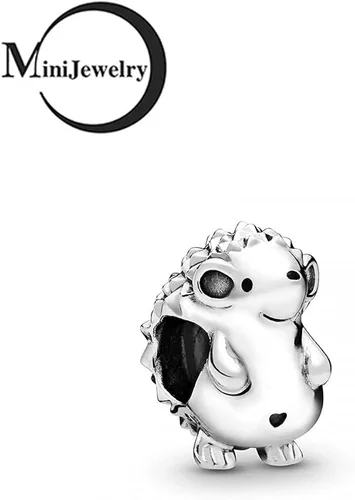 Miniatura 2 de MiniJewelry Dijes de plata de ley para mujeres y niñas, elefante, tortuga, cerdo, para pulseras de zoológico, koala, oso, erizo, dinosaurio, búho