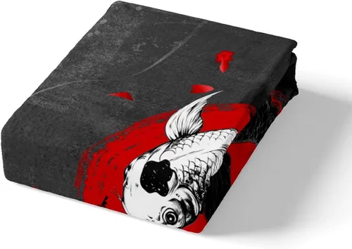 Miniatura 4 de Feelyou Juego de sábanas de Taichi para niños, tamaño individual, juego de sábanas Ying Yang con peces dorados, juego de ropa de cama para niños