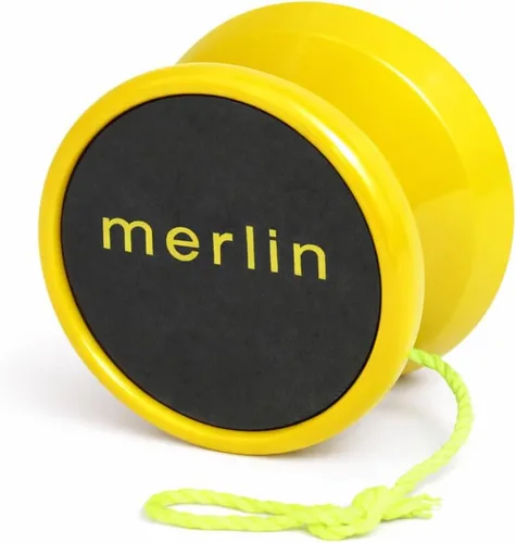 Miniatura 6 de Merlin Yoyo Professional & Responsive con rodamiento C estrecho, sistema de respuesta de silicona - Cuerda adicional incluida - Truco Yoyo para Azul