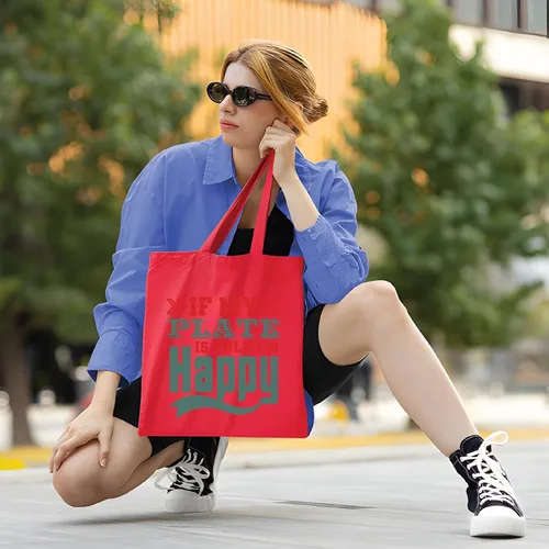 Miniatura 3 de Gift of Cheer Food and Drink Lovers Enjoy Life Navy Black Multicolor Canvas Tote Bag