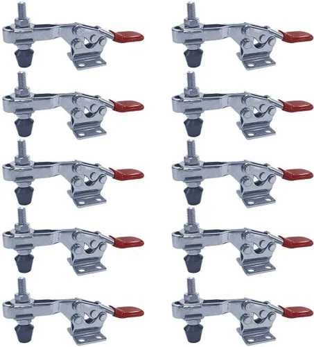 Paquete de 10 abrazaderas de acero inoxidable con base en U FLG de 500 libras (igual que 225-USS)