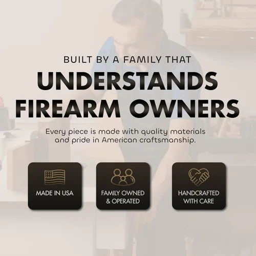 Miniatura 6 de Bellewood Designs Caja de Almacenamiento Oculta Personalizable para Armas en Pared - Caja de Seguridad Oculta para Armas con Nombre Familiar y Fecha