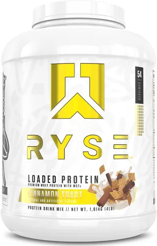 Miniatura 20 de Ryse - Proteína en polvo cargada, 0.88 onzas de aislado y concentrado de proteína de suero de leche, fibra prebiótica y MCT, baja en carbohidratos