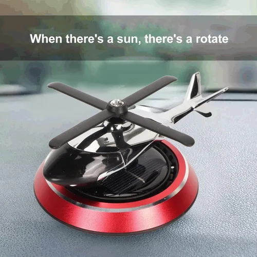 Miniatura 2 de Ambientador para automóvil, helicóptero mejorado para aromaterapia, ambientador giratorio solar con rotación solar, alivia el estrés y purifica