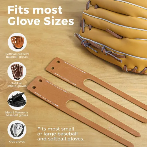 Miniatura 5 de TOFL Baseball Thumb & Pinky Replacement Loops for Baseball Gloves & Softball Mitts to Match Glove Relace Kit