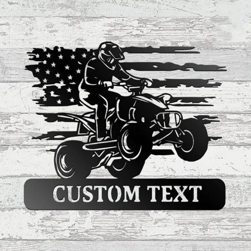 Miniatura 12 de Letrero con nombre personalizado, letrero de metal para motocicleta, decoración de pared con nombre de familia, decoración rústica para el hogar