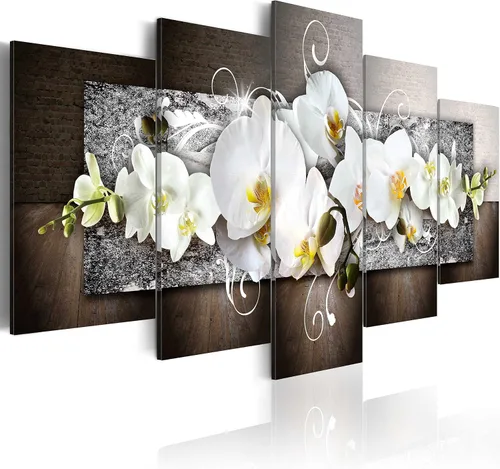 Miniatura 61 de Lienzo decorativo con impresión artística de diseño de orquídea de Artgeist Orquídea #01