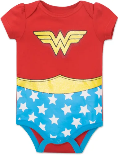 Miniatura 5 de WARNER BROS DC Comics Justice League - Paquete de 5 mamelucos para niñas, Multi