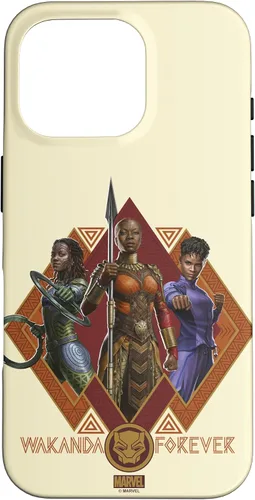 Miniatura 20 de iPhone 16 Marvel Black Panther: Wakanda Forever Hero Warrior Trio Case