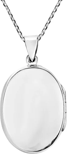 Miniatura 4 de AeraVida Collar con medallón de plata de ley con grabado floral para jardín, Metal, no conocido