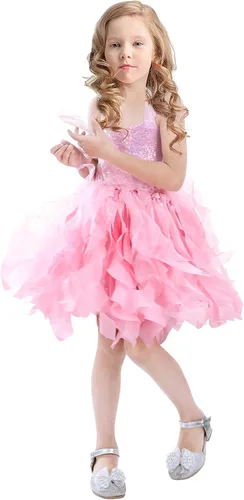 Miniatura 3 de Vestido tutú para niñas, vestido de tul con lentejuelas, vestido de princesa para niñas pequeñas, disfraz de fiesta de cumpleaños brillante