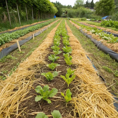 Miniatura 3 de HealthiStraw GardenStraw, mantillo totalmente natural de 3 pies cúbicos (20 libras) para siembra de jardines, verduras y césped, paja de trigo que