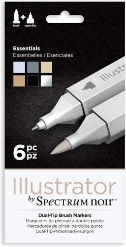 Miniatura 6 de Spectrum Noir Illustrator by Spectrum Noir - 12 marcadores de alcohol de punta doble para artistas, figura