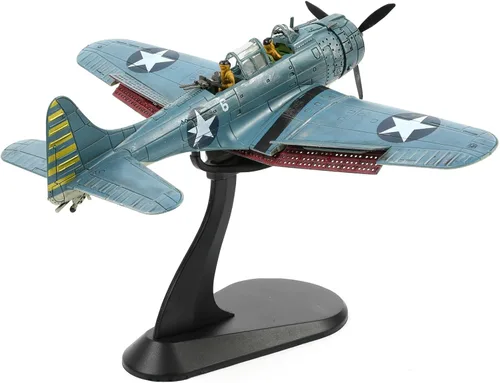 NUOTIE 1/72 Douglas SBD-2 Dauntless Dive Bomber Modelo de Avión de la Segunda Guerra Mundial Midway Avión de Guerra Vintage Metal Fundido a Presión