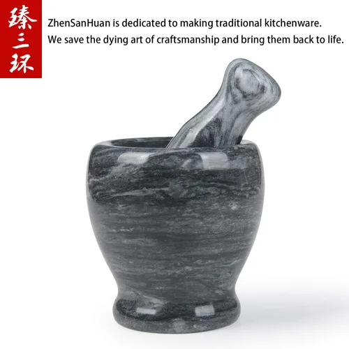Miniatura 2 de ZhenSanHuan - Mortero de piedra de granito natural y trituradora sólida y duradera (granito)