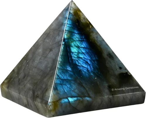 Miniatura 40 de Piedras Curativas de Cristal de Pirámide de Cuarzo Claro de Amazing Gemstone - Figura de Gran Pirámide de 2" de Piedra Natural para Meditación
