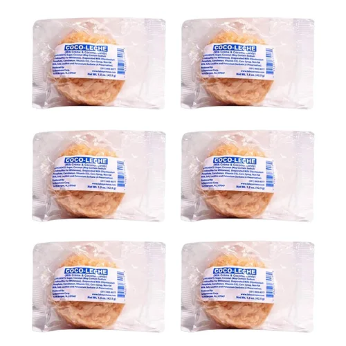 Miniatura 6 de Bocadillo de caramelo de leche de coco, caramelos orgánicos, yogur de coco, caramelo clásico con relleno cremoso, piezas envueltas individualmente
