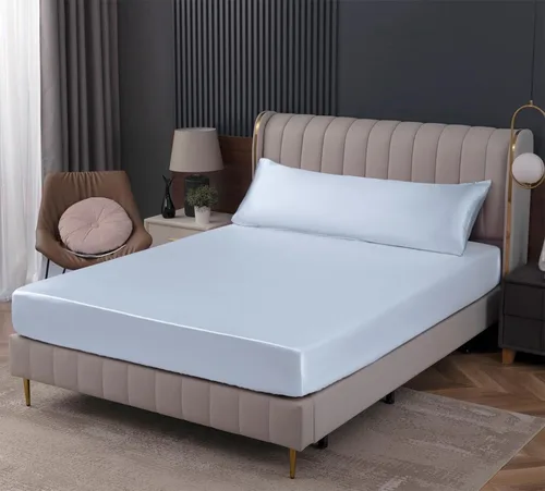 Miniatura 11 de Homiest Sábana Plana de Satén Blanco - Ropa de Cama de Colchón Full de Lujo y Ultra Suave