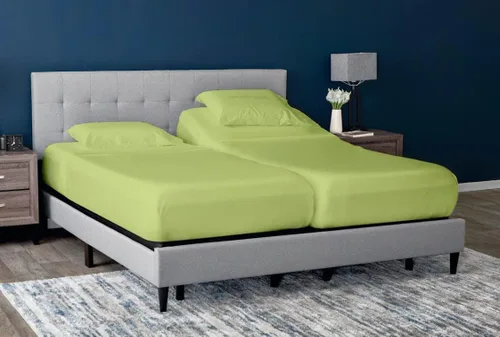 Miniatura 26 de Cottingon Juego de 5 sábanas divididas tamaño King para camas ajustables, juegos de ropa de cama 100% microfibra cepillada para camas de número