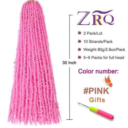Miniatura 120 de ZRQ Butterfly Locs Cabello de Ganchillo Corto 6 Paquetes Negro Cabello Bob de Ganchillo 8 Pulgadas Locs Sintéticos Desordenados Desgastados Trenzas