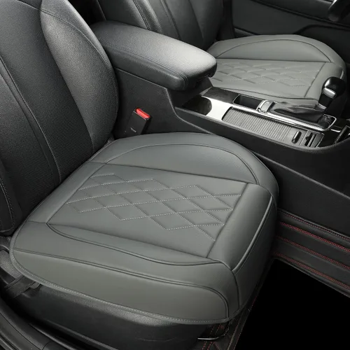 JOJOBAY Funda de Cuero para Asiento de Automóvil, Fundas de Asiento Inferior para Automóviles, Protector de Asiento Delantero (Inferior), Apto para