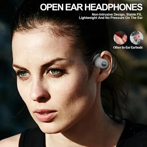 Miniatura 2 de Auriculares de oído abierto inalámbricos Bluetooth 5.4, OWS Auriculares colgantes inalámbricos con ganchos para los oídos y micrófono, IPX5