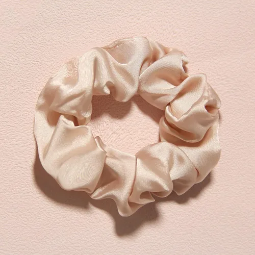 Miniatura 4 de Coleteros para el cabello para mujer, bufanda LFOUVRE Scrunchies, 2 piezas de bufandas anudadas para niñas, bufanda de satén sedoso, banda elástica